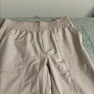 Love Tan Cargo Pants with Elastic Waistband